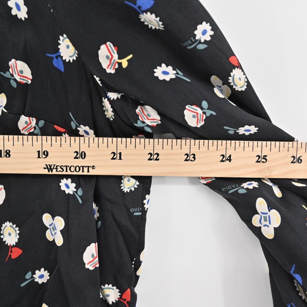 Zadig & Voltaire Black Floral-Print Zip Jacket - Picture 3 of 14
